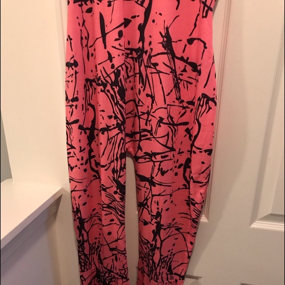 Pink and Black splash jumpsuit - Picture 3 of 3